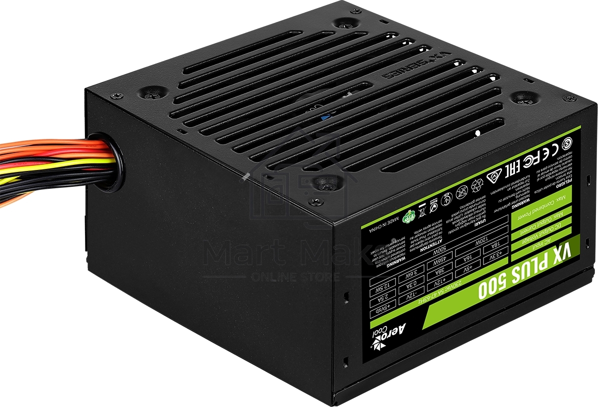 Блок питания Aerocool / Formula ATX 500W AC VX PLUS (20+4pin) 120mm fan 3xSATA RTL