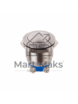 Кнопка антивандальная Rexant Ø19 Б/Фикс (2с винт) (ON)-OFF сфера (PBS-28В, A19-A2) (в упак. 1шт.)