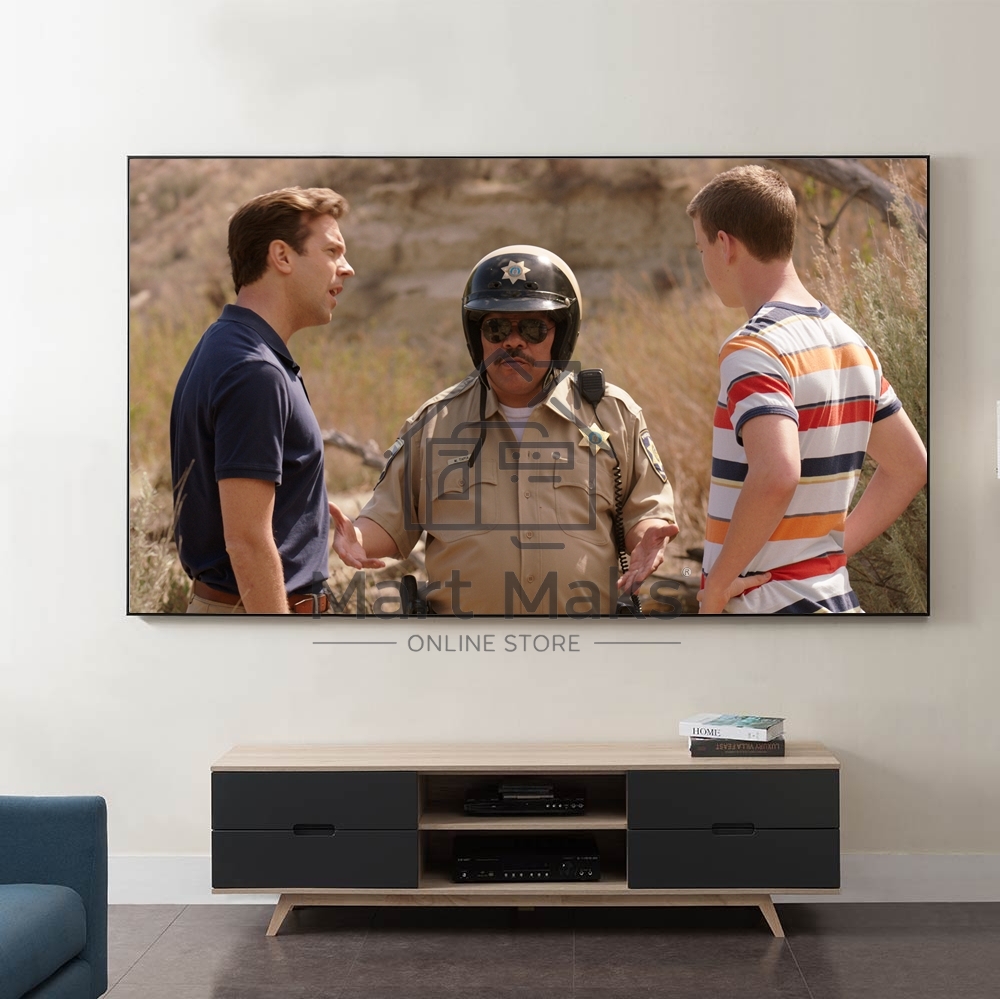 Экран Cinema S'OK 16:9 100' настенно-потолочный, на раме, 221x125 см, рама черный бархат, полотно белый ПВХ