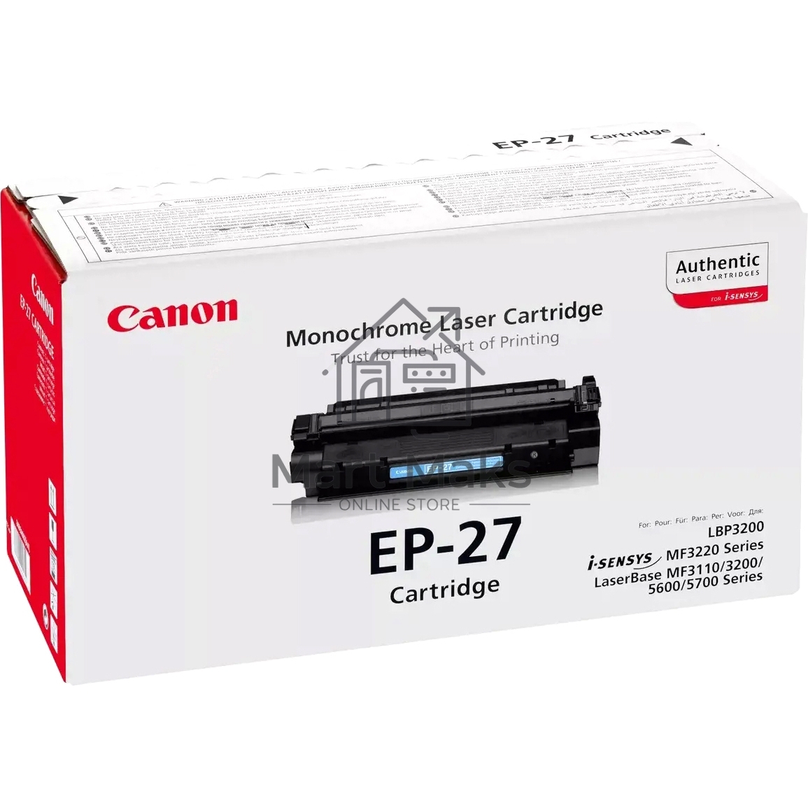 Картридж лазерный Canon EP-27 (98489A002), черный для LBP-3200/MF3110/MF5630/ MF5650/MF5730/MF5750/MF5770 2500 стр.