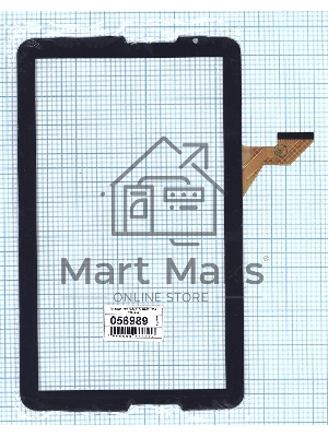 Сенсорное стекло (тачскрин) HN 1032-FPC D28XR118, черное