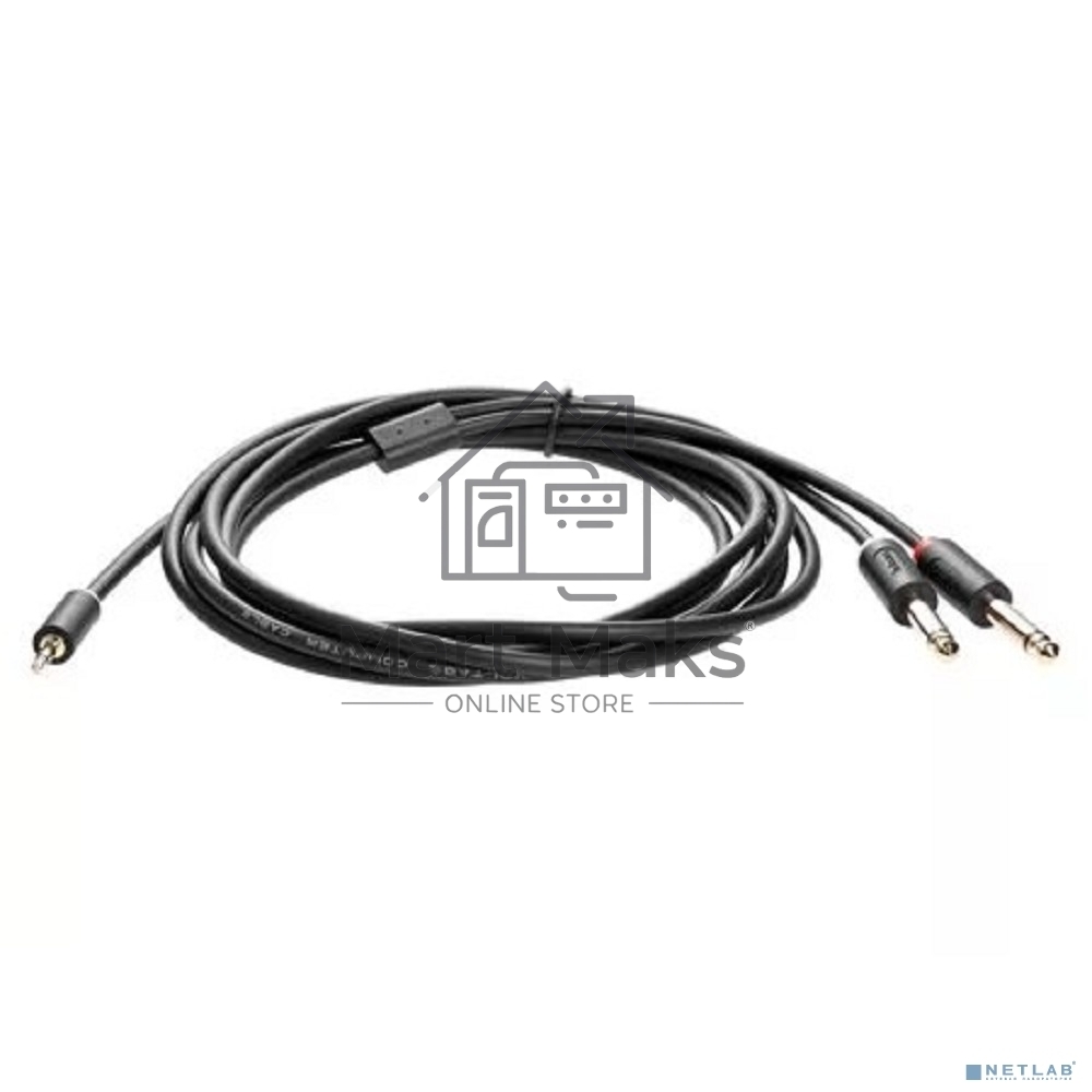 Кабель-адаптер 3.5ST(M)/2X6.35 ST(M), 3м, Telecom PRO <TAV6168-3M>