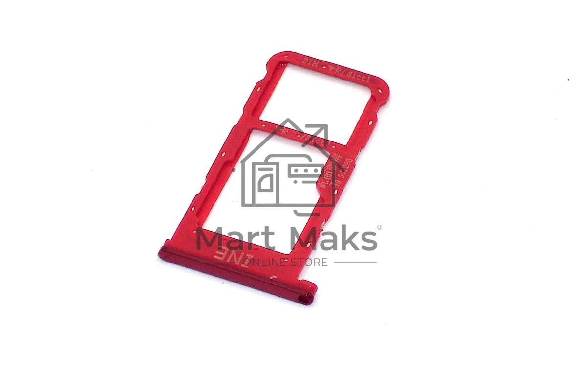 Лоток для SIM-карты Huawei Nova 3i красный