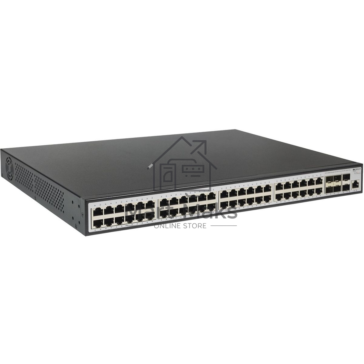 Коммутатор ORIGO Managed L3 Switch 48x1000Base-T PoE, 6x10GBase-X SFP+, PoE Budget 880W, RJ45 Console, 19