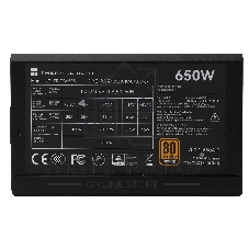 Блок питания Thermalright TR-TB650S 650W 80 PLUS Bronze, (ATX, 3, Non-modular, 1x24(20+4)pin 550мм, 1xCPU*2 8(4+4)pin 600+150мм, 1xPCIe*2 8(6+2)pin 500+150мм, 1xSATA*3+MOLEX4pin*1 400+150+150+150мм, 1xSATA*2+MOLEX4pin*2 400+150+150+150мм, Active, 120x120мм, 150x140x86мм, APFC, )