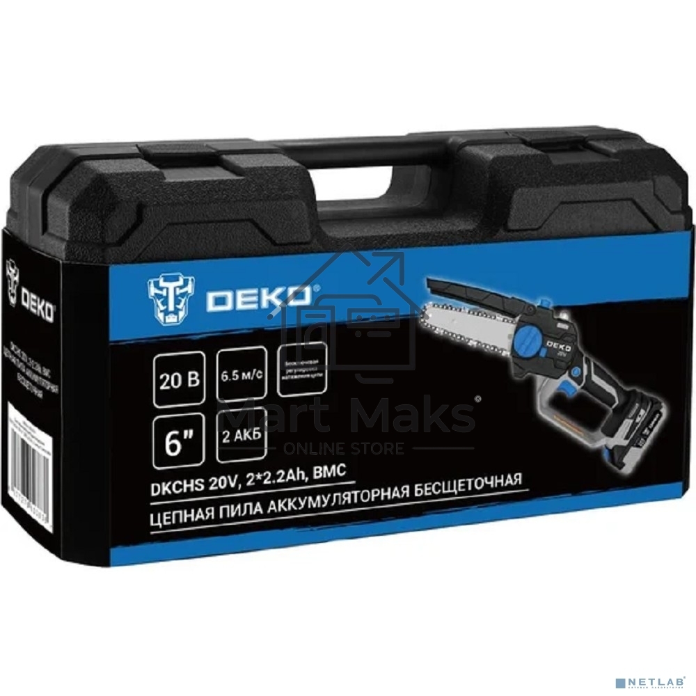 Цепная пила Deko DKCHS 20V, 6 20Вт дл.шины:6
