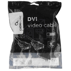 Кабель DVI-D dual link Cablexpert CC-DVI2L-BK-10, 25M/25M, 3.0м, CCS, черный, экран, феррит.кольца, пакет