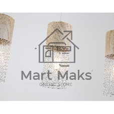 Светильник Ambrella light TR8499/3 WH/WD белый/дерево E27/3 max 60W 550*100*1000