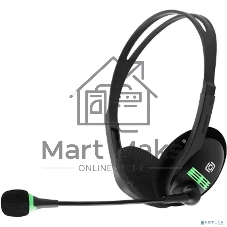 Гарнитура Oklick HS-M100 чёрный, проводная, 3.5 мм