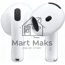 Наушники TWS Apple AirPods 4 ANC белый, вкладыши, Bluetooth, активное шумоподавление, беспроводная зарядка, до 4 ч