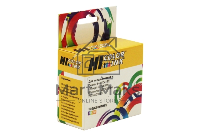 Картридж HP DJ 5443/4163, №136 (Hi-Black) C9361HE, Color   