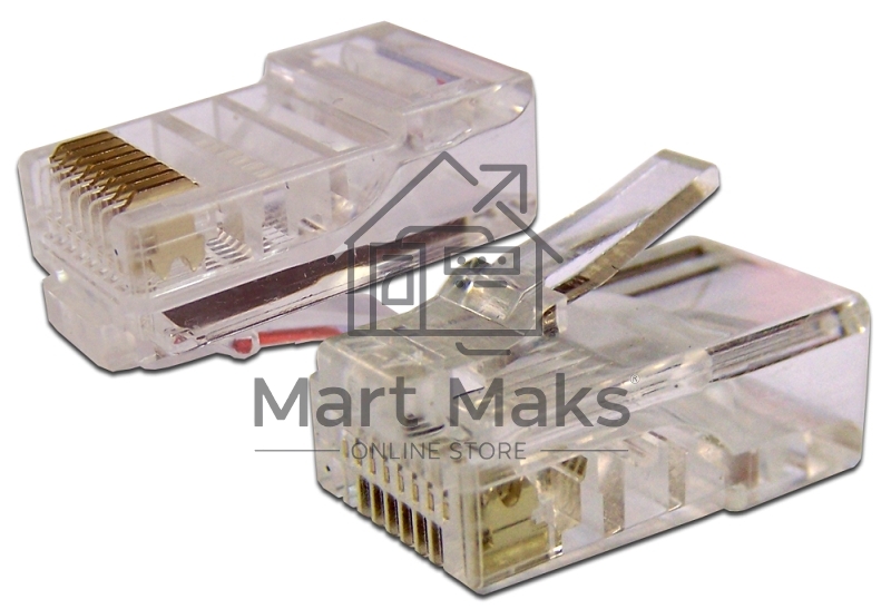 Коннектор RJ45 UTP 8P8C, универсальный, cat.6, 100 шт.