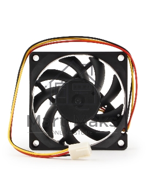 Вентилятор для корпуса Gembird черный, 70 мм, 4000 об/мин, 37.6 дБ, 3 pin