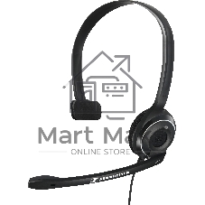 Гарнитура проводная Sennheiser PC 7 USB моно накладная закрытая 42-17000Гц 2м USB 95дБ микрофон 90-15000Гц