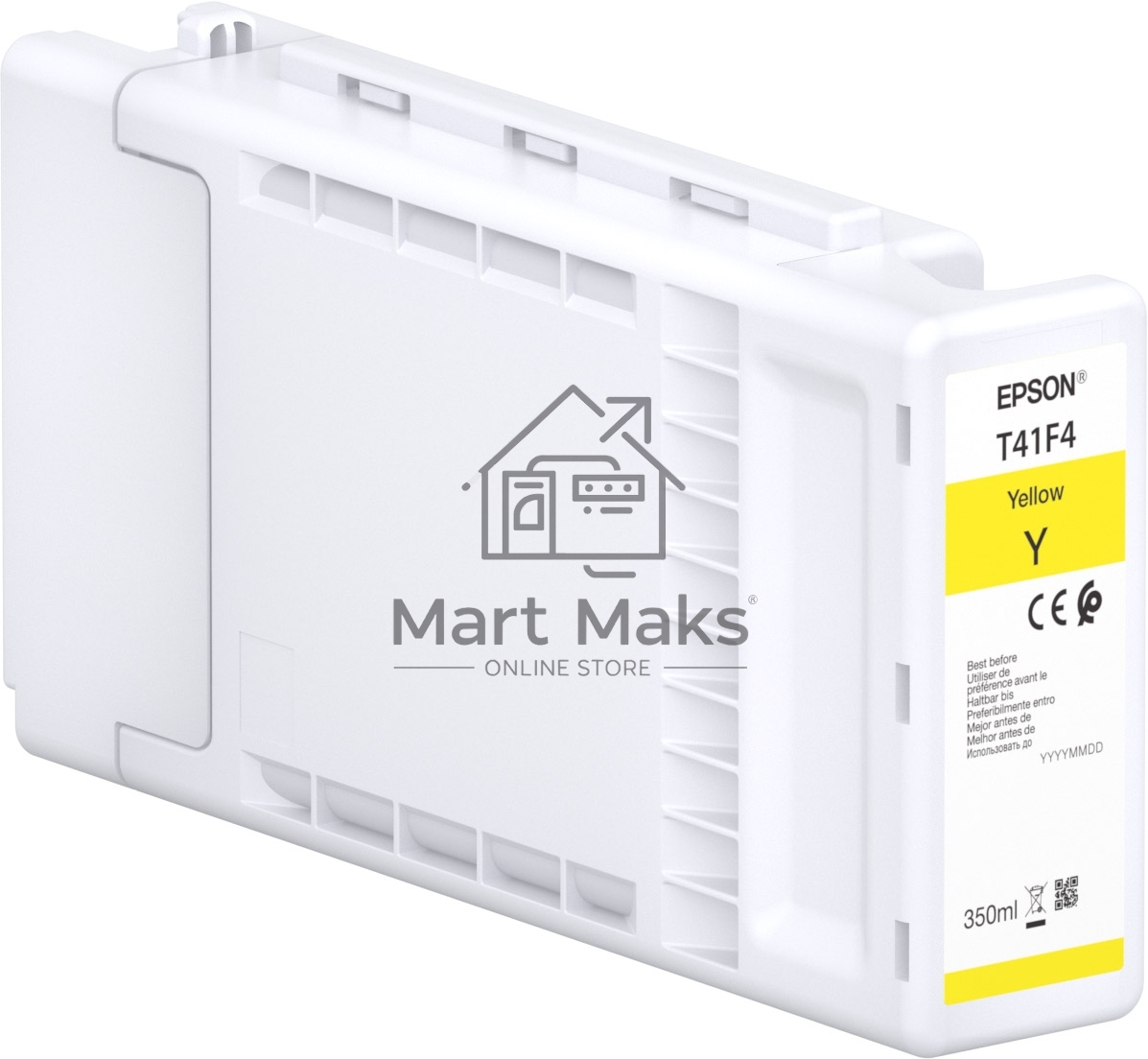 Картридж струйный Epson T41F440 (C13T41F440) Singlepack UltraChrome XD2 желтый (350 мл) для SureColor T3400, T3400N, T3405, T3405N, T5400, T5400M, T5405
