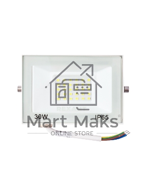 Прожектор Rexant СДО 30 Вт 2400 Лм 5000 K белый корпус