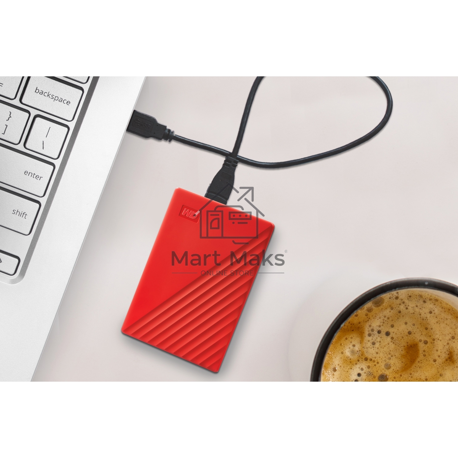 Внешний жесткий диск WD Original USB 3.0 4Tb WDBPKJ0040BRD-WESN My Passport 2.5