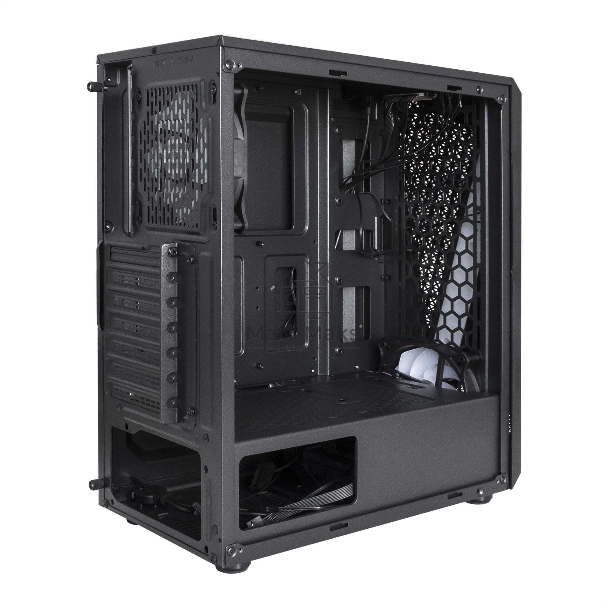 Компьютерный корпус Miditower ExeGate EVO-8225-NPX700 (ATX, БП 700NPX с вент. 12см, 2*USB+1*USB3.0, черный, 2 вент. с RGB подсветкой и полоса на передней панели, боковая панель - закаленное стекло)