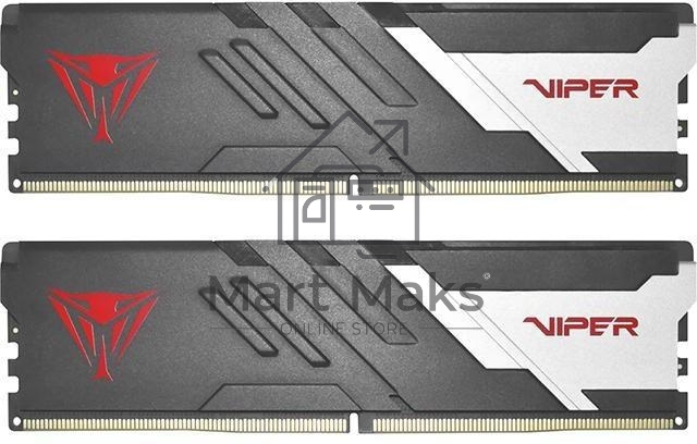 Оперативная память Patriot Viper Venom, DDR5, 32GB (2x16GB), 7400MHz, CL36, DIMM, с радиаторами, черный