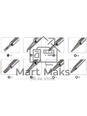 Набор отверток Best BST-8801B 8 в 1 черный