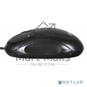 Мышь проводная Oklick 105S черный, 800 dpi, USB, кнопки - 3