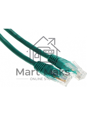 Патч-корд Premier PP6U-1M/G 10000Гбит/с UTP 4 пары cat6 CCA molded 1м зеленый RJ-45 (m)-RJ-45 (m)