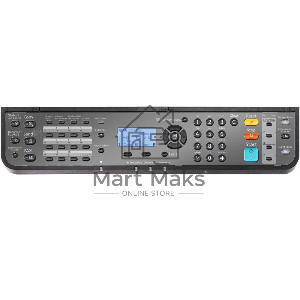 МФУ лазерный Kyocera Ecosys MA2100cfx (110C0B3NL0), A4, цветной, печ. до 21 стр/мин., скан. до 30 стр/мин. (ч/б) 23 стр/мин. (цвет), 1200 x 1200 dpi (печать) 600x600 dpi (скан.), USB, RJ-45, Air Print, Mopria
