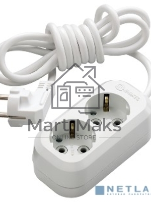 Удлинитель 2 гн 2 м с\з Makel MGP112