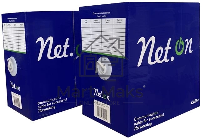 Кабель FTP 4х2х24AWG кат.5 омедн. 305м (м) Net.on 01-1001