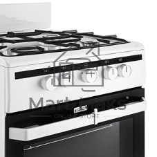 Плита газовая Hansa FCGW51001 белый, конфорок 4 шт, духовка 56 л, 50 см x 85 см x 60 см