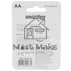 Аккумулятор NiMh Smartbuy SBBR-2A02BL1800 AA/2BL 1800 mAh (24/240)(2шт. в уп-ке)