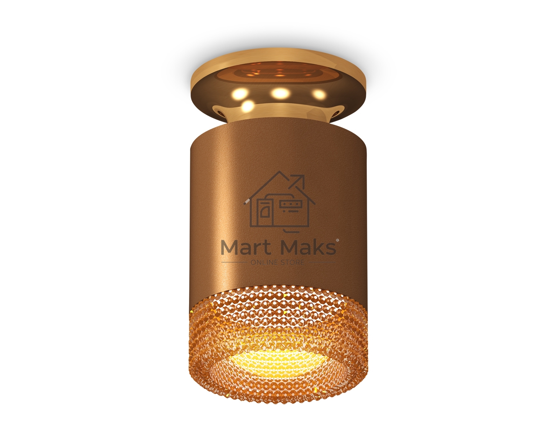 Светильник Ambrella Light XS6304131 SCF/PYG/CF кофе песок/золото желтое полированное/кофе MR16 GU5.3 (N6905, C6304, N6154)