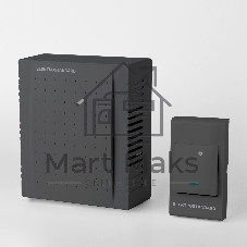 Звонок электрический бытовой (дверной) DBQ26M WM 1M IP44 / Чёрный