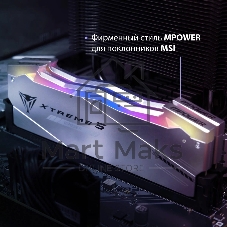 Оперативная память Patriot Viper Xtreme 5, DDR5, 32Gb (2x16Gb), 8000MHz, CL38, DIMM, с радиаторами, RGB, серебристый
