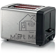 Тостер Bosch TAT4P420 нержавеющая сталь, 970 Вт, 2 слота