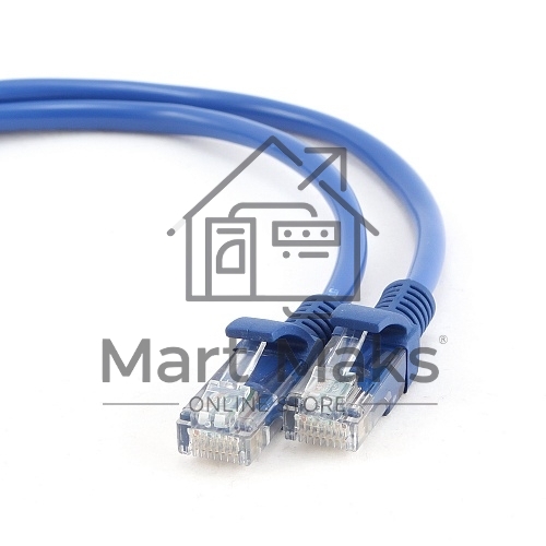 Патч-корд FTP Cablexpert кат.5e, 2м, литой, многожильный (синий)