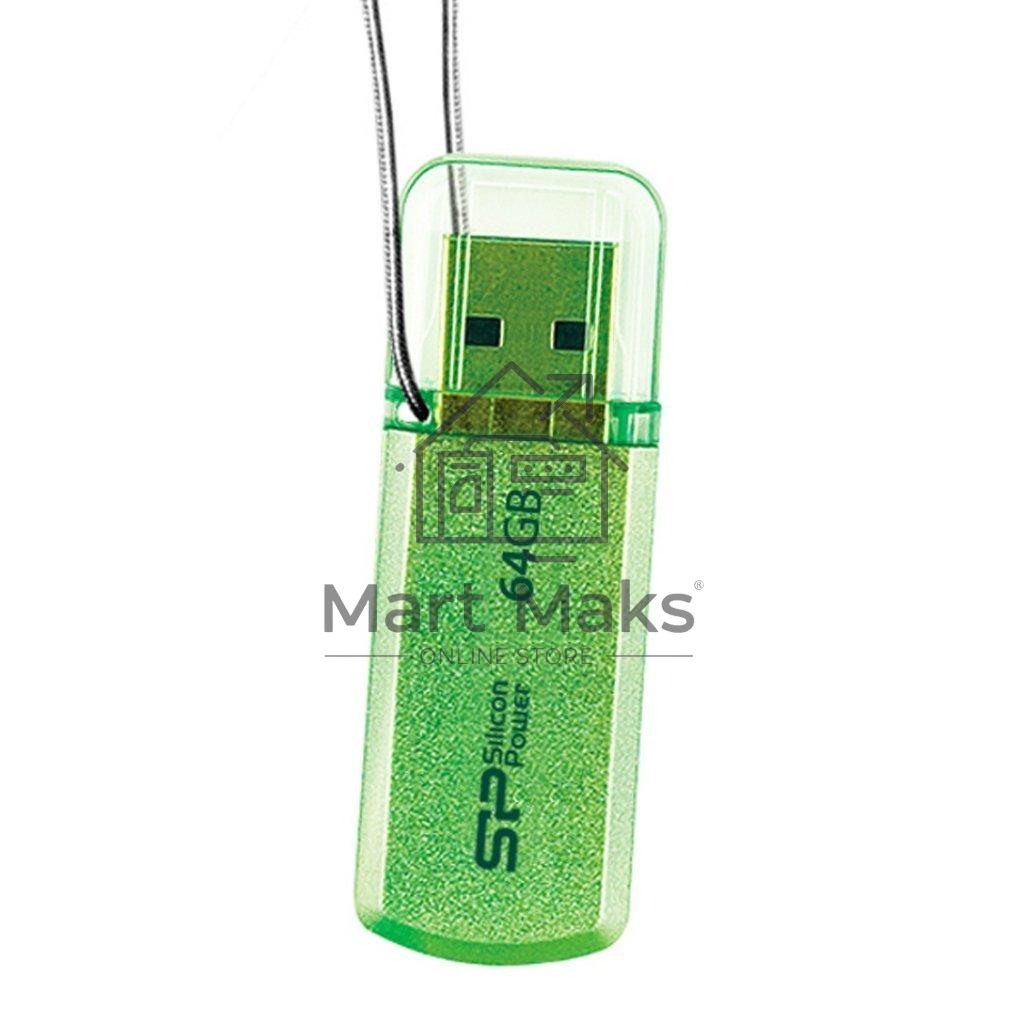 Флешка USB R/W R/W 64Gb Helios 101 SP064GBUF2101V1N USB2.0 зеленый