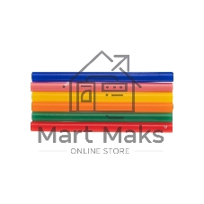 Клеевые стержни Rexant, Ø7 мм, 100 мм, цветные, 12 шт., блистер