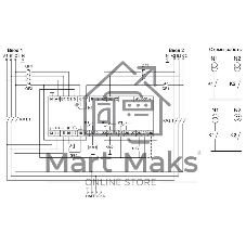 Устройство управления резервным питанием AVR-01-K (2 ввода; 1 нагрузка 35мм 3х400В+N 2х16А 2P IP20 монтаж на DIN-рейке) F&F EA04.006.001