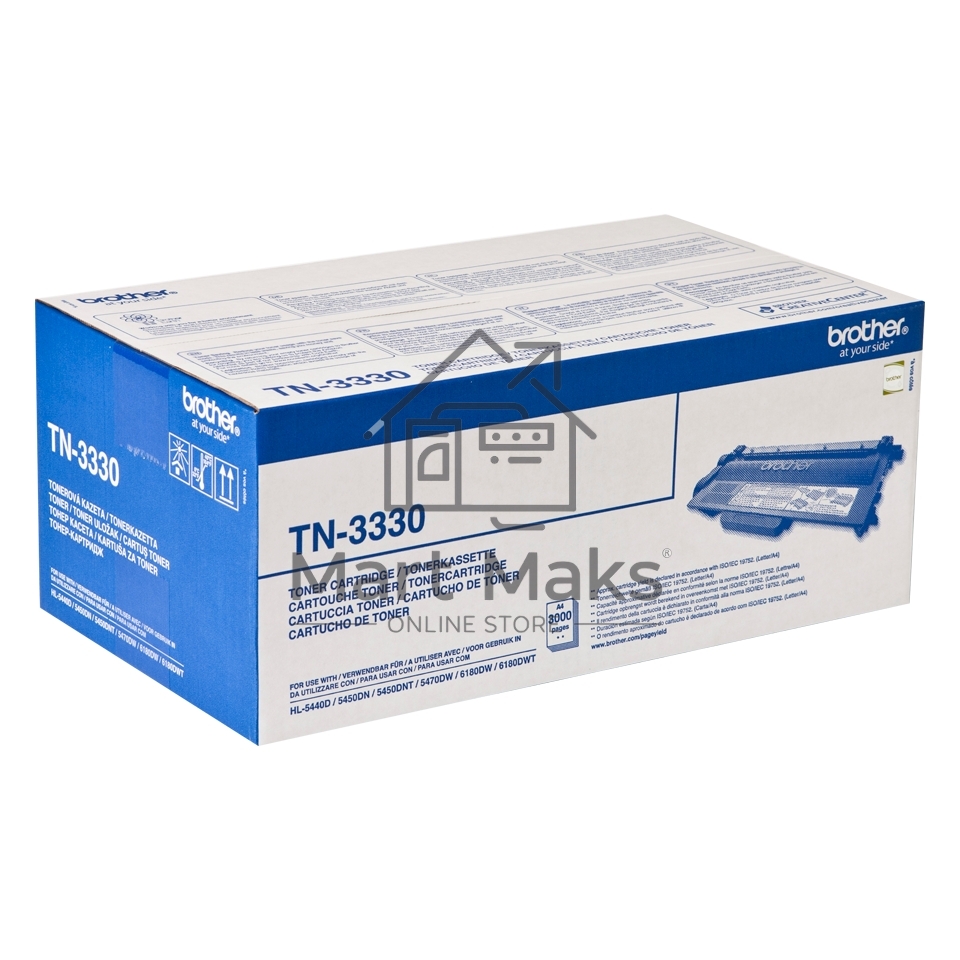 Картридж лазерный Brother TN-3330 черный (3000 стр.) для HL54xx/6180DW/DCP8110DN/8250DN/MFC8520DN/8950DW