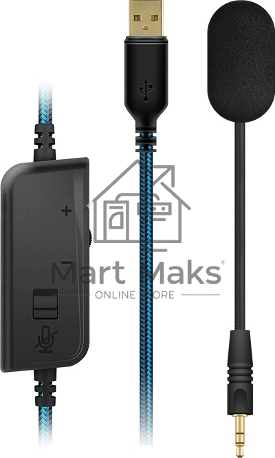 Игровые наушники SVEN AP-U1500MV с микрофоном черные (USB, LED, 7.1, mini jack O 3,5 мм (4 pin), 50 мм, RGB подсветка)