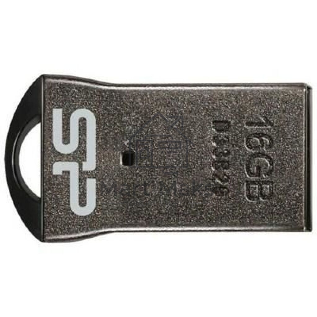 Флешка USB R/W Silicon Power R/W 16Gb Touch T01 SP016GBUF2T01V1K USB2.0 черный/серебристый