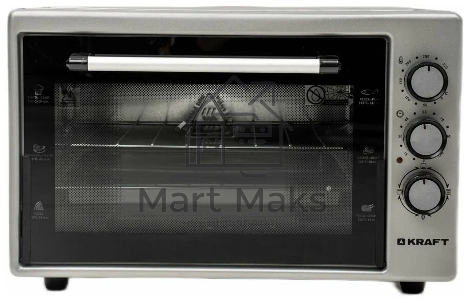Мини-печь Kraft KF-MO 3200 GR (1 протвень+1 решетка)