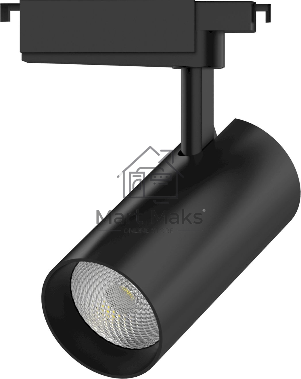 Светильник трековый цилиндр 32W 2940lm 4000K 180-220V IP20 75*216мм черный линза 36º LED
