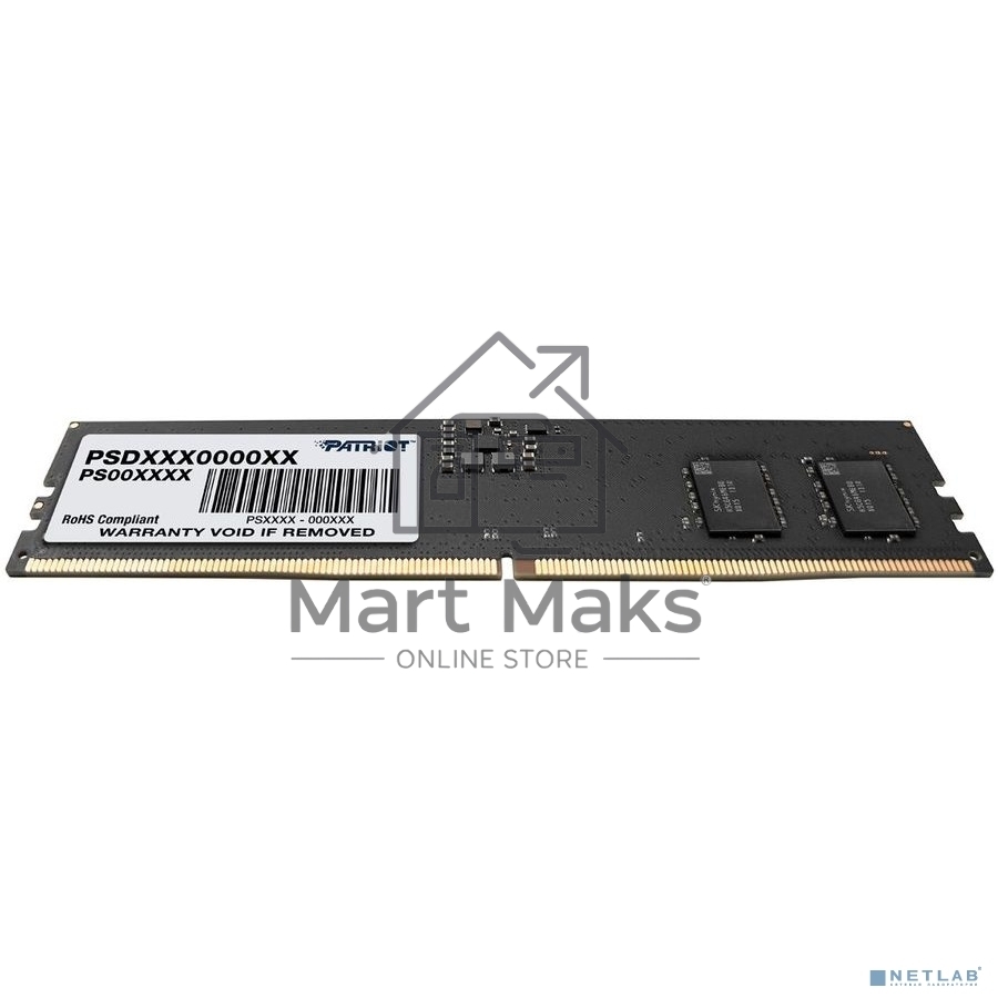 Оперативная память Patriot Signature, DDR5, 16GB (1x16 GB), 5600 MHz, CL46, DIMM