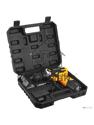 Дрель-шуруповерт Deko DKCD12V, Аккумуляторная, 12В, 2АКБ, Кейс