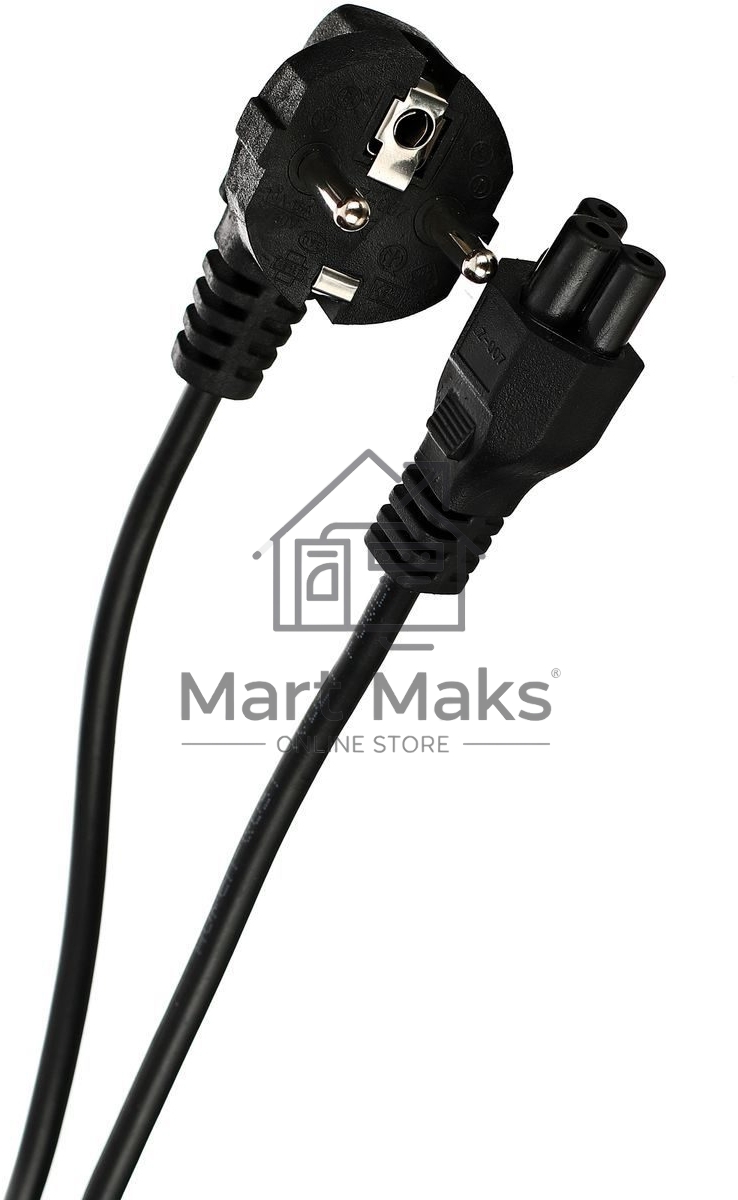Кабель/ Кабель питания для ноутбуков 3-pin ( угловая Евровилка) <VDE> 3G*0.5mm2 Aopen <ACE022-1.8M>, 1,8m