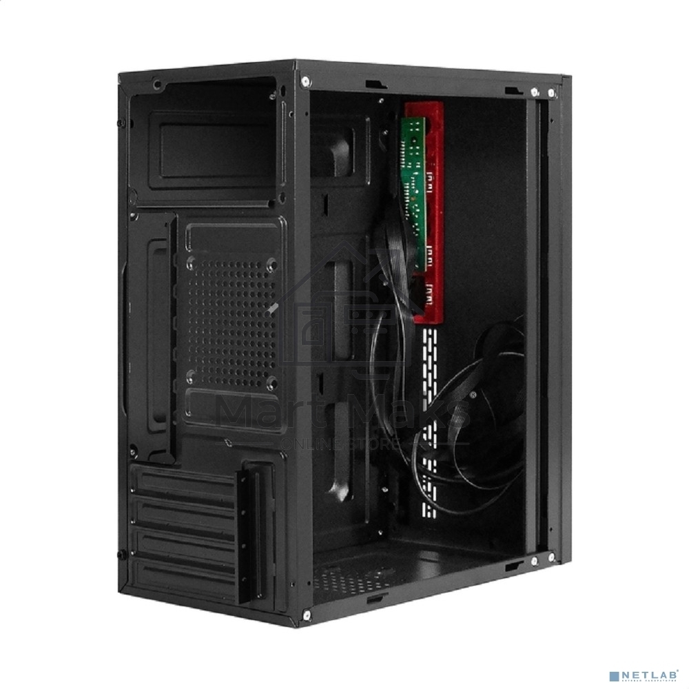 Компьютерный корпус Minitower ExeGate BAA-403U (mATX, без БП, 1*USB+1*USB3.0, HD Audio, черный)