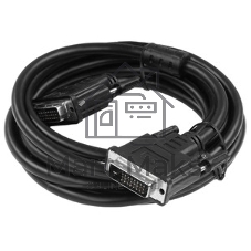 Кабель DVI-D dual link Cablexpert CC-DVI2L-BK-10, 25M/25M, 3.0м, CCS, черный, экран, феррит.кольца, пакет