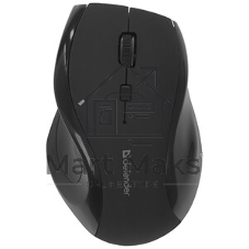Мышь беспроводная Defender Accura MM-295 черный, 1600 dpi, радиоканал, USB, кнопки - 6